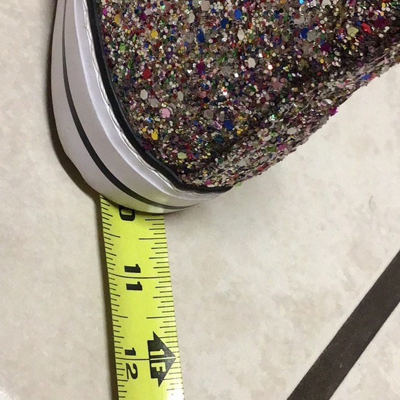 DOUBLE PLATINUM GLITTER HIGHTOPS 7.5 - Picture 12 of 13